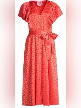 kate spade Coral Floral Jacquard Maxi Dress